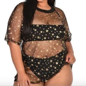 I Heart Raves Twinkle Mesh Top